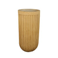 Stripe concrete planter pot