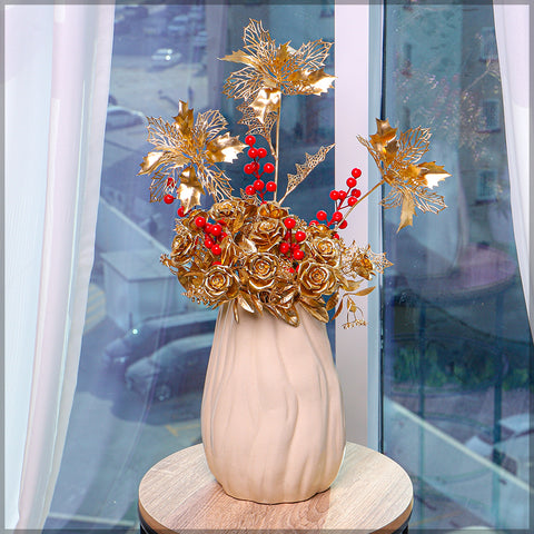 Golden Flower Arrangements