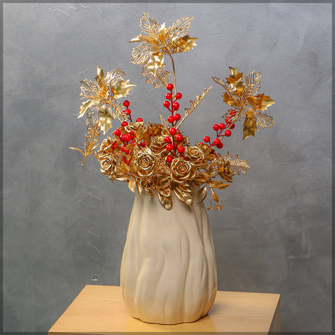 Golden Flower Arrangements