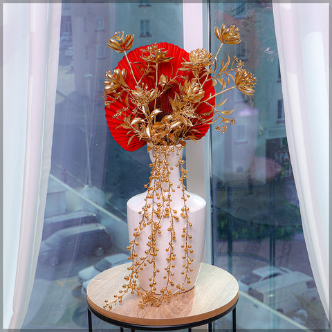 Golden Flower Arrangements