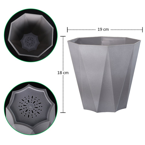 Stylish plastic planters for indoor plant care