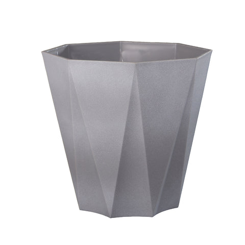 Heavy-duty plastic flower pots for outdoor spaces