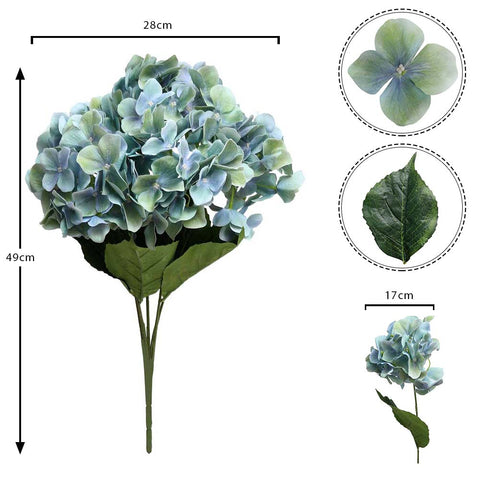 Artificial Hydrangea Silk Flower Bunch