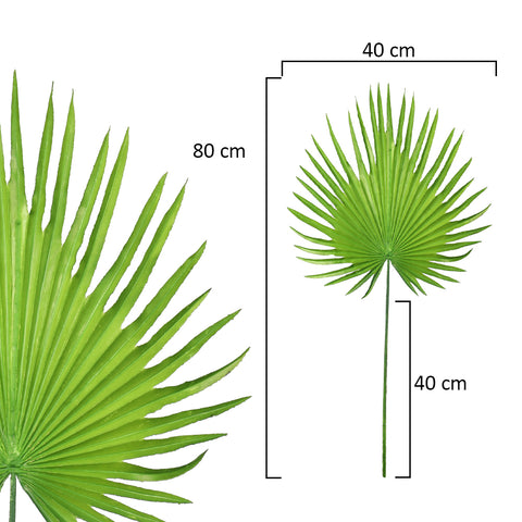 Artificial fanleaf for interiors