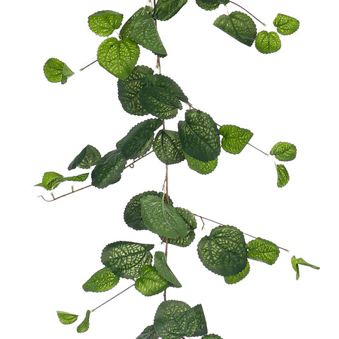 Artificial vine leaves for hanging garlands and floral arrangements