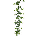 Artificial green vine leaves for creating wall hanging decor