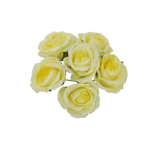 6 Heads Artificial Foam Rose Flower