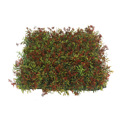 Artificial Wall Grass Panel Red