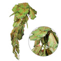 Lifelike artificial green hanging leaves for indoor decor