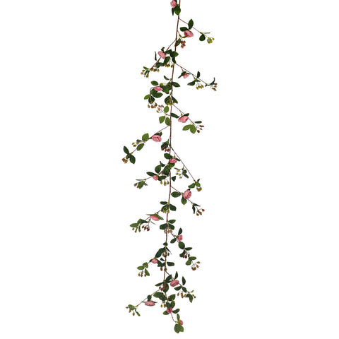 Hanging faux rose vines for events and gatherings