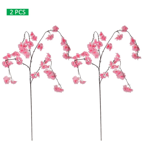 2pcs Artificial Hanging Sakura Flower Stem