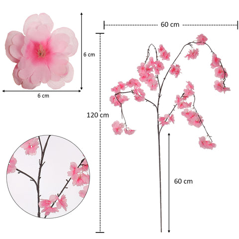 Artificial Hanging Sakura Flower Stem