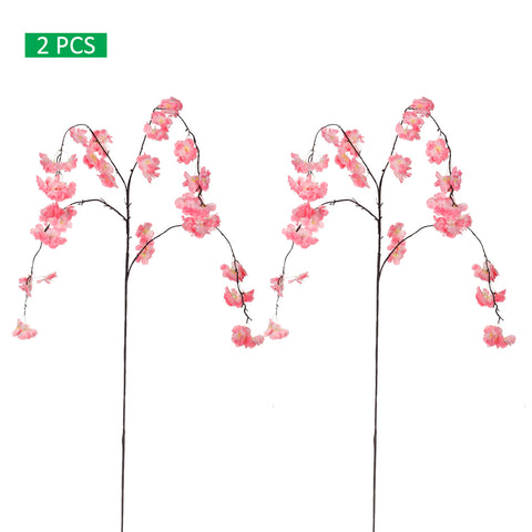 2pcs Artificial Hanging Sakura Flower Stem