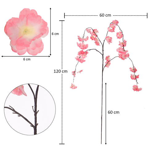 Artificial Hanging Sakura Flower Stem