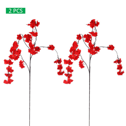 2pcs Artificial Hanging Sakura Flower Stem