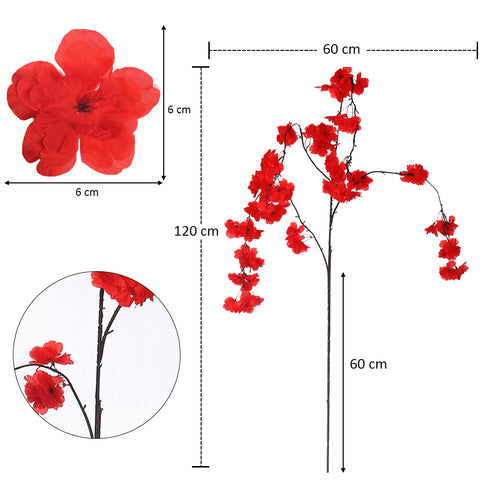 Artificial Hanging Sakura Flower Stem