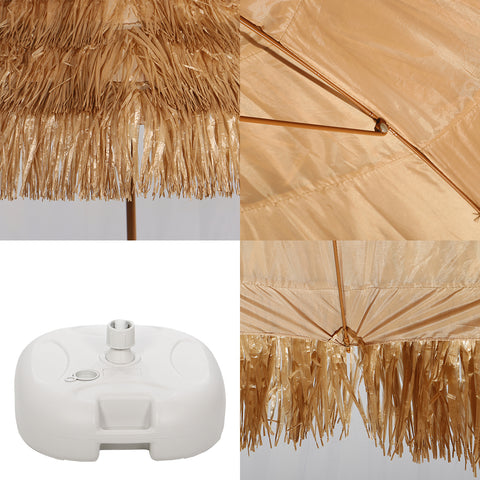 Hawaiian Style Straw Outdoor Umbrella without Base