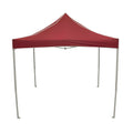 Folding event tent set up at a trade show