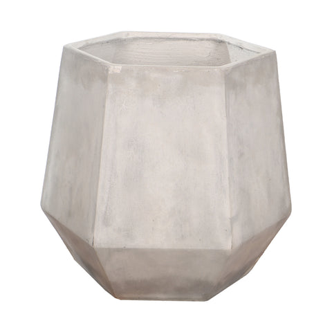 Modern hexagonal cement pot