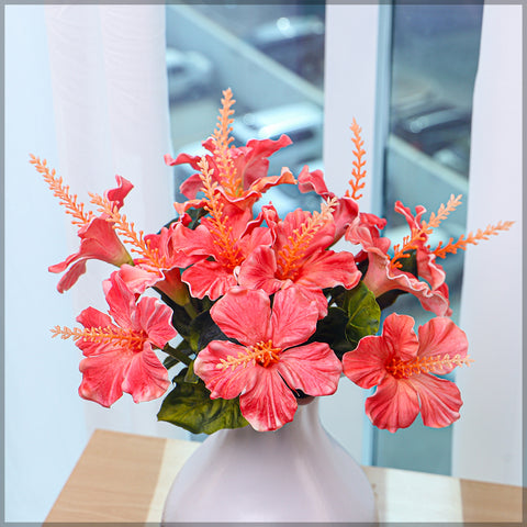 Fake Hibiscus Flower Arrangement