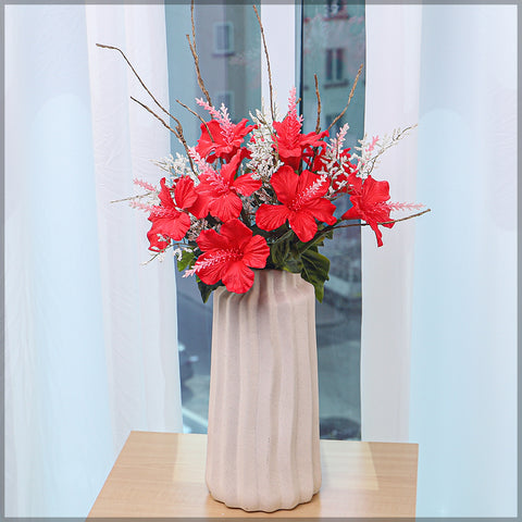 Fake Hibiscus Flower Arrangement