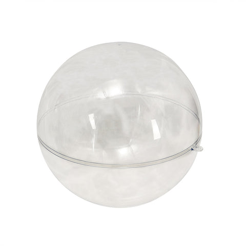 Clear Plastic Fillable Christmas Ball Ornaments