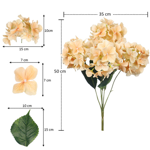 Artificial Hydrangea Silk Flower Bunch