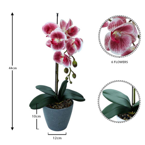 Artificial Potted Phalaenopsis Flower