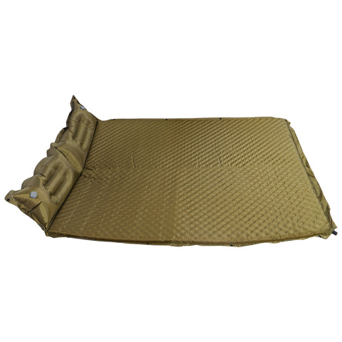 Compact inflatable sleeping pad