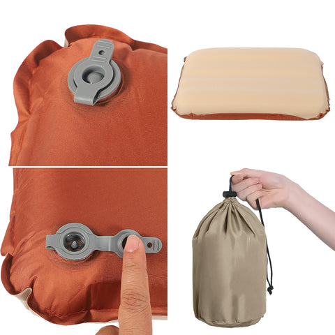 Inflatable Camping Sponge Pillow