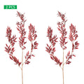 2pcs Italian ruscus willow leaves for home decor