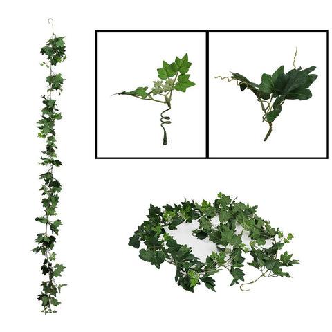 Faux hanging ivy garland for event and party decor