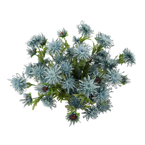 Set of Artificial Silk Daisy Flowers Blue