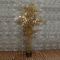 Golden Artificial Bamboo Plant 1.67 Meters High in a modern living room