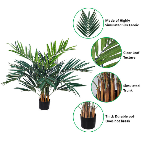 Kentia palm artificial tree for home decor in a well-lit room