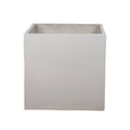 Grey square cement planter