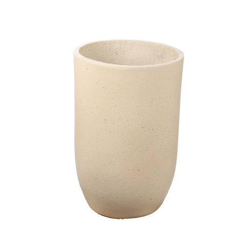 L yellow round simple concrete vase for home décor