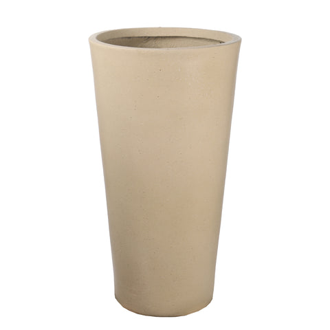 L-yellow Tall Round Planter