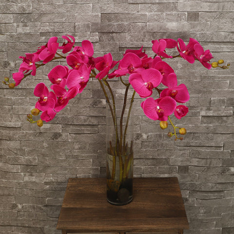 Artificial Real Touch Orchids Flowers Pink