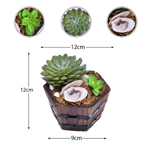 Artificial Potted Succulent Plant