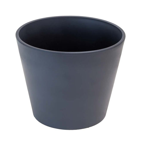 Garden Gray Resin Round Planter Pots For Outdoor