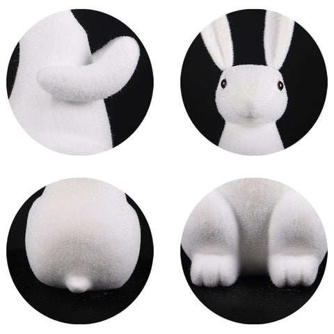 White Artificial Decorative Rabbit