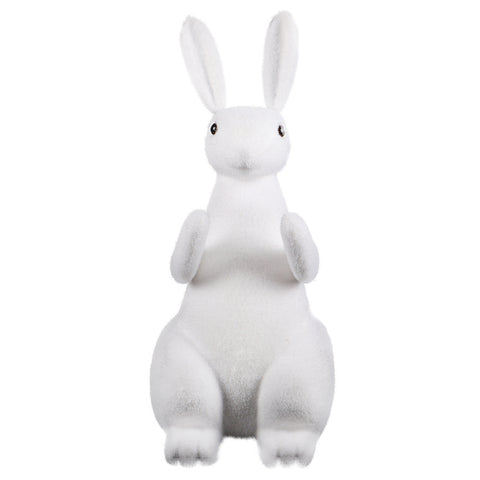 White Artificial Decorative Rabbit