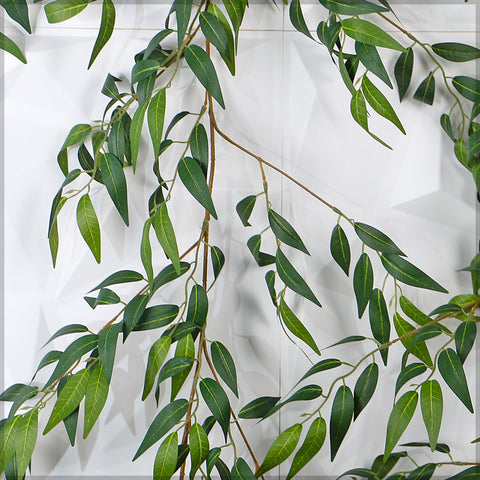 Artificial vine with realistic willow leaves for floral displays