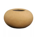 Brown round concrete pot