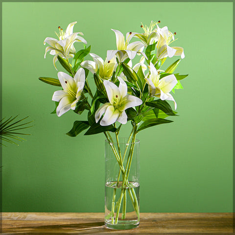 Nearly Natural Lily Flowers Small