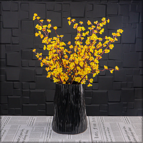 Black Ceramic Vase