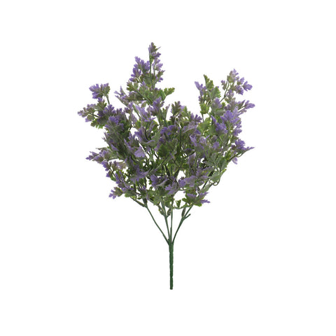 Artificial Frosted Greenery Bunch Purple