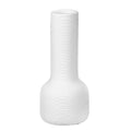 Elegant long neck white vase for home decor