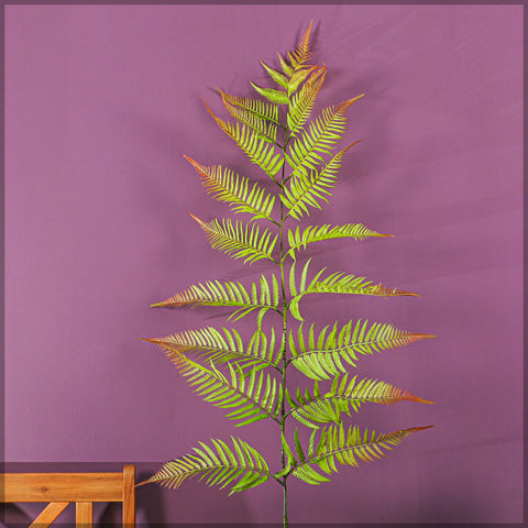 Artificial fern leaves for tropical decor